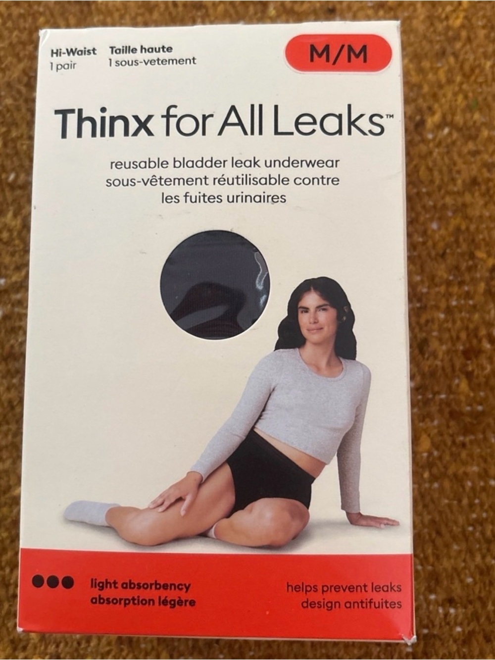 Thinx Black Hi-Waist Reusable Leak Underwear - Thinx